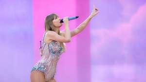 epa11476562 US singer-songwriter Taylor Swift performs on stage during her concert, as part of her &#039;The Eras Tour&#039;, at the San Siro stadium in Milan, Italy, 13 July 2024. The US artist is giving concerts on 13 and 14 July at the San Siro Stadium.  EPA/MATTEO BAZZI