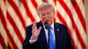 epa13208155 US President Donald Trump speaks during an End of Summer BBQ event with Republican lawmakers in the Rose Garden of the White House in Washington, DC, USA, 02 September 2026.  EPA/Samuel Corum / POOL
