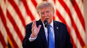 epa13208155 US President Donald Trump speaks during an End of Summer BBQ event with Republican lawmakers in the Rose Garden of the White House in Washington, DC, USA, 02 September 2026.  EPA/Samuel Corum / POOL
