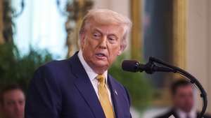 epa12241980 US President Donald Trump speaks during the signing of "Halt All Lethal Trafficking of Fentanyl Act," at the White House, Washington, DC, USA, 16 July 2025.  EPA/WILL OLIVER