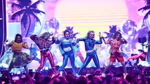 epa12955176 Dancers perform during the dress rehearsals of the second semi-final for the second semi-final of the 70th Eurovision Song Contest (ESC) in Vienna, Austria, 13 May 2026. The second semi-final of the ESC 2026 is scheduled to take place on 14 May.  EPA/HANNIBAL HANSCHKE
