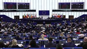 epa12977376 Members of the parliament during a voting on 'Rule of law, fundamental rights and misuse of EU funds in Slovakia: the need for an EU response' at the European Parliament in Strasbourg, France, 20 May 2026. The current plenary session runs from 18 until 21 May 2026.  EPA/RONALD WITTEK