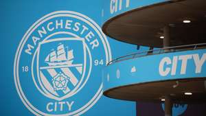 epa13262785 (FILE) - A view of the Etihad stadium with the Manchester City logo ahead of the UEFA Champions League league phase match between Manchester City and SSC Napoli in Manchester, Britain, 18 September 2025.  EPA/ADAM VAUGHAN