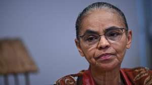 epa10582559 The Brazilian Minister of the Environment, Marina Silva, participates in a press conference in Brasilia, Brazil, 20 April 2023. Silva celebrated this 20 April the decision of the president of the United States, Joe Biden, to ask the Congress of his country for a contribution of 500 million dollars for the protection of the Amazon. 'Obviously, it is a very big achievement, which means having the United States contribute to the Amazon Fund,' which is dedicated to actions to combat climate change in the largest plant lung on the planet, Silva said at a press conference.  EPA/Andre Borges
