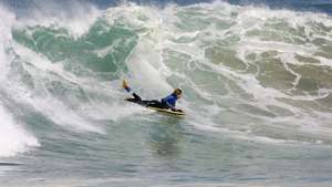 Na presente imagem encontra-se um praticante de Bodyboard