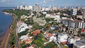 Fotografia aérea sobre o bairro Polana, em Maputo, Moçambique, 23 de abril de 2020. ANTÓNIO SILVA/LUSA