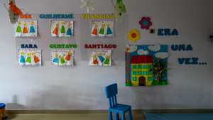 Aspeto de uma sala de aula da Creche Paço de S. Francisco, em Sacavém, 14 de maio de 2020. A creche reabre dia 18 de maio, dia definido pelo Governo para a reabertura com medidas de proteção adicionais. (ACOMPANHA TEXTO DE 15 DE MAIO DE 2020). JOSÉ SENA GOULÃO/LUSA