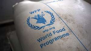 epa08731081 (FILE) - Food rations provided by the World Food Programme (WFP) sit at an aid distribution center in Sana'a, Yemen, 11 February 2020 (reissued 09 October 2020). The 2020 Nobel Peace Prize has been awarded to World Food Programme, the  Norwegian Nobel Committee announced in Oslo.  EPA/YAHYA ARHAB *** Local Caption *** 55868814