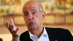 O comendador Joe Berardo, durante a apresentação à comunicação social do Museu Berardo Estremoz, dedicado ao azulejo, que abre ao público no dia 26 de julho com a exposição "800 Anos de História do Azulejo", Estremoz, 22 de julho de 2020. NUNO VEIGA/LUSA