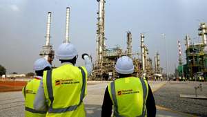 Nova refinaria de Luanda, em Luanda, Angola, 07 de julho de 2022. O novo complexo de produção de gasolina na refinaria de Luanda, um investimento de 235 milhões de dólares (219,4 milhões de euros) da petrolífera estatal Sonangol, foi hoje inaugurado pelo Presidente angolano, João Lourenço. AMPE ROGÉRIO/LUSA