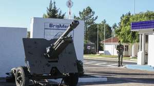Porta de Armas do Campo Militar de Santa Margarida, Constância, 29 de setembro de 2021. PAULO NOVAIS/LUSA