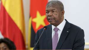 Angolan President, Joao Lourenco, delivers a speech after a meeting with the King of Spain, Felipe VI (unseen), at the Presidential Palace, Angola, Luanda, 7th February 2023. The Kings of Spain are on a three day official visit to Angola. AMPE ROGÉRIO/LUSA