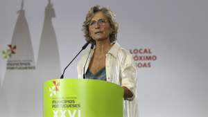 A ministra da Coesão Territorial, Ana Abrunhosa, intervém durante o XXVI Congresso da Associação Nacional de Municípios Portugueses (ANMP), no Pavilhão Cidade de Amora, Setúbal, 30 de setembro de 2023. ANTÓNIO COTRIM/LUSA