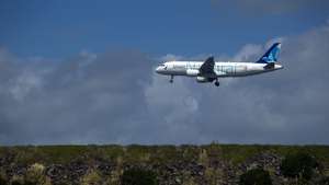 Avião da Azores Airlines em Ponta Delgada, Açores, 11 de outubro de 2023. A privatização dos consórcios interessados na empresa da SATA apresentaram novas ofertas de 7,026 euros e 6,60 euros por ação. Decisão final será tomada até ao início de Outubro. EDUARDO COSTA/LUSA