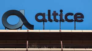 Logotipo da Altice no edificio da Altice em Lisboa. 20 de julho de 2023. MIGUEL A. LOPES/LUSA