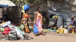 Aspeto do dia-a-dia na Guiné-Bissau, em Bissau, 17  de novembro  de 2023. ANTÓNIO COTRIM/LUSA