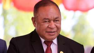 O ministro dos Negócios Estrangeiros, Bendito Freitas, durante a posse aos membros do IX Governo constitucional, Díli, Timor-Leste, 01 de julho de 2023. As 18 medidas para os primeiros meses do Governo foram anunciadas por Xanana Gusmão, “para responder às expetativas do povo e da sociedade timorense”, no discurso de tomada de posse, hoje no Palácio Presidencial, em Díli. ANTÓNIO SAMPAIO/LUSA