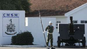 Porta de Armas do Campo Militar de Santa Margarida, Constância, 16 de novembro de 2018. PAULO NOVAIS/LUSA