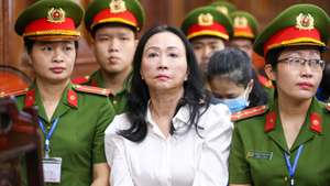 epaselect epa11271680 Truong My Lan (C), chairwoman of Van Thinh Phat Holdings, sits during her trial at the Ho Chi Minh City People's Court in Ho Chi Minh City, Vietnam, 11 April 2024. Vietnamese tycoon Truong My Lan awaits her verdict, potentially facing the death penalty for one of the country's largest fraud cases, which involves the embezzlement of USD 12.5 billion from Saigon Commercial Bank. She, along with 85 others, is awaiting verdicts and sentencing in Ho Chi Minh City on charges that include bribery, abuse of power, appropriation, and violations of banking laws. Lan has denied the charges.  EPA/STRINGER
