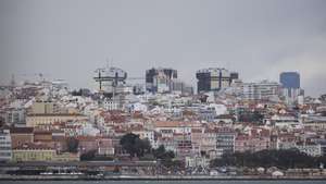 Vista geral de Lisboa, 07 de marçoo de 2024. Turismo. Casas. Castelo de S. Jorge. CARLOS M. ALMEIDA/LUSA