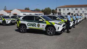 Cerimónia de   entrega de equipamentos e viaturas para a Guarda Nacional Republicana (GNR) que contou com a presença da ministra da Administração Interna, Margarida Blasco (ausente na fotografia),  em Queluz,  23 de julho 2024. ANTÓNIO COTRIM/LUSA
