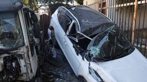 epa11587424 Damaged vehicles amid the ninth day of an ongoing Israeli military operation in the West Bank city of Jenin, 05 September 2024. According to the Palestinian Health Ministry, at least 39 Palestinians have been killed since Israeli military operations started on 28 August 2024 in the West Bank cities of Tulkarem, Jenin, and Tubas. The Israeli army said that it&#039;s conducting a large-scale &#039;counterterrorism operation&#039; in several areas.  EPA/ALAA BADARNEH