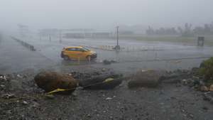 epa11693479 Debris are seen at a coastal area following powerful winds, as Typhoon Kong-Rey moves quickly toward Taiwan, at a coastal area in Hualien, Taiwan, 31 October 2024. Super typhoon Kong-Rey bringing catastrophic winds and heavy rains has forced schools, businesses and transportation across the island to suspend or temporarily shut, as it sets to make landfall in northern and eastern parts of Taiwan later today, including Taipei, Hualien and Taitung, which are expected to be affected by the extreme weather conditions the most.  EPA/DANIEL CENG