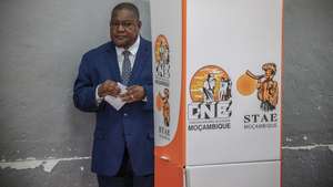 Presidential candidate and president of the main opposition party Mozambican National Resistance (RENAMO) Ossufo Momade votes at a polling station in Maputo, Mozambique, 09 October 2024. More than 17.1 million Mozambican voters will choose the President of the Republic, provincial assemblies and their governors, and 250 members of the Assembly of the Republic. The National Elections Commission (CNE) approved lists of 35 political parties running for the Assembly of the Republic and 14 political parties and groups of citizen voters for provincial assemblies. JOSE COELHO/LUSA