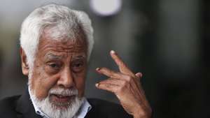 O primeiro ministro timorense Xanana Gusmão fala em entrevista à Agência Lusa em Lisboa, 18 de outubro de 2024. (ACOMPANHA TEXTO DA LUSA).  TIAGO PETINGA/LUSA
