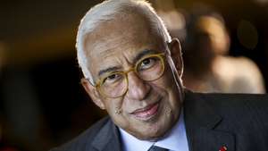 O presidente do Conselho Europeu, António Costa, antes do inicio da cerimónia comemorativa do centenário do nascimento de Mário Soares na Fundação Calouste Gulbenkian em Lisboa, 07 de dezembro de 2024. FILIPE AMORIM/LUSA