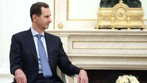 epa11495439 Syrian President Bashar al-Assad meets with Russian president at the Kremlin in Moscow, Russia, 24 July 2024 (issued 25 July 2024).  EPA/VALERY SHARIFULIN  / SPUTNIK / KREMLIN POOL