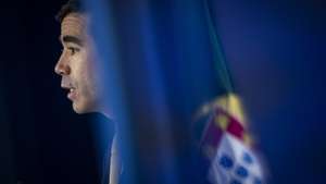 O ministro da Presidência, António Leitão Amaro, durante o briefing após reunião do Conselho de Ministros, no Campus XXI, em Lisboa, 27 de março de 2025. JOSÉ SENA GOULÃO/LUSA