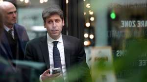 epa11888676 CEO of OpenAI Sam Altman (2-L) attends an event at Station F, a startup campus, on the sidelines of the Artificial Intelligence (AI) Action Summit, in Paris, France, 11 February 2025. The summit takes place from 10 to 11 February.  EPA/AURELIEN MORISSARD / POOL MAXPPP OUT