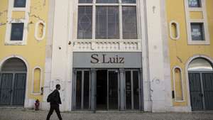 Fachada do edifício do Teatro São Luiz, Lisboa, 10 de janeiro de 2023. CARLOS M. ALMEIDA/LUSA