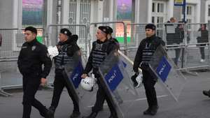 epa12554041 Turkish police secure the area outside the Cathedral of the Holy Spirit, also known as Saint Esprit Cathedral, ahead of the arrival of Pope Leo XIV in Istanbul, Turkey, 28 November 2025. Pope Leo XIV is on his first apostolic journey outside Italy since his election as pontiff, visiting Turkey and Lebanon from 27 November to 02 December.  EPA/ERDEM SAHIN