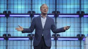 epa12518152 Microsoft President Brad Smith attends the conference "Extraordinary times" of the Web Summit Lisbon 2025, in Lisbon, Portugal, 11 November 2025. Web Summit 2025 is considered the largest technology conference in the world.  EPA/ANTONIO PEDRO SANTOS