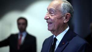 O Presidente da República, Marcelo Rebelo de Sousa, no fim de um encontro com eurodeputados portugueses à margem da sessão plenária do Parlamento Europeu (PE), em Estrasburgo, França, 21 de janeiro de 2026. O PE celebra os 40 anos de adesão de Portugal e Espanha à então Comunidade Económica Europeia. ESTELA SILVA/LUSA