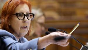 A ministra do Ambiente e Energia, Maria da Graça Carvalho, intervém durante a sua audição na Comissão de Ambiente e Energia, na Assembleia da República, em Lisboa, 27 de janeiro de 2026. MARCOS BORGA/LUSA