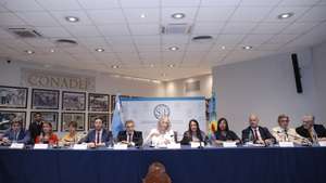 epa12533659 A panel of judges presiding over the trial of Judge Julieta Makintach read the verdict in La Plata, Argentina, 18 November 2025. The Buenos Aires Legislature's Impeachment Jury removed Makintach from office. Last May, the judge had annulled the trial concerning the death of former soccer player Diego Armando Maradona after appearing in an unauthorized documentary about the case.  EPA/Demian AldayEstevez