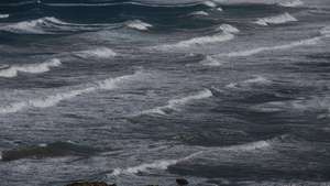 epa08856582 (20/29) Waves are directed to Sarakiniko beach on island of Gavdos, south Greece, 21 January 2020. Gavdos is the southern point of Europe. The leaning, almost toppling, trees fighting the wind, that one can see crossing the few settlements, reveal the unbreakable link of the island with the elements.  EPA/YANNIS KOLESIDIS