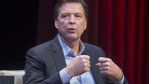 epa12920523 (FILE) - Former Director of the Federal Bureau of Investigation, James Comey participates in a book discussion on his book 'A Higher Loyalty - Truth, Lies, and Leadership', at George Washington University in Washington, DC, USA, 30 April 2018 (reissued 28 April 2026). On 28 April 2026, the US Department of Justice announced that a federal grand jury in the Eastern District of North Carolina indicted former FBI Director James Comey on charges of threatening President Donald J. Trump. The case centers on a social media photo Comey posted in May 2025.  EPA/MICHAEL REYNOLDS *** Local Caption *** 54299965