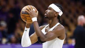 epa12948693 Oklahoma City Thunder guard Shai Gilgeous-Alexander warms up prior to the NBA Playoffs western conference semifinals game four between the Los Angeles Lakers and Oklahoma City Thunder at Crypto.Com Arena in Los Angeles, California, USA, 11 May 2026.  EPA/CHRIS TORRES  SHUTTERSTOCK OUT