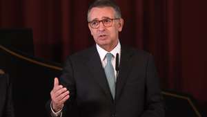 O Presidente da Republica, António José Seguro, intervém durante a visita ao Museu Nacional da Música por ocasião da comemoração do Dia Internacional dos Museus, em Mafra, 18 de maio de 2026. CARLOS BARROSO/LUSA