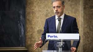 O presidente da Câmara Municipal do Porto, Pedro Duarte, discursa na cerimónia da assinatura de memorando para lançamento do projeto PITCH - Porto Innovation and Technology Community Hub, na Câmara Municipal do Porto, 19 de junho de 2026. O memorando de entendimento estabelece um quadro de cooperação estratégica entre a Câmara Municipal do Porto, a Universidade do Porto e o Instituto Politécnico do Porto - futura Universidade Técnica do Porto - para estruturar e projetar o ecossistema de inovação no Grande Porto, reforçando a articulação entre ciência, indústria e território. JOSÉ COELHO/LUSA