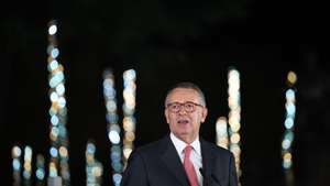 O Presidente da República, António José Seguro discursa na abertura da Feira de São Mateus 2026, Viseu, 06 de agosto de 2026. ESTELA SILVA/LUSA