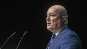 epa13104517 New Zealand's Prime Minister Christopher Luxon speaks onstage during the 'Kia Ora Modi' community reception at Spark Arena in Auckland, New Zealand, 11 July 2026.  EPA/CHRIS MCKEEN AUSTRALIA AND NEW ZEALAND OUT