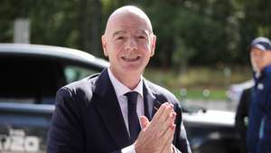 epa13215592 FIFA President Gianni Infantino gestures as attends the FIFA U-20 Women's World Cup group A soccer match between Poland and Argentina in Katowice, Poland, 05 September 2026.  EPA/Jarek Praszkiewicz 
POLAND OUT
