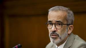 O ministro de Estado e dos Negócios Estrangeiros, Paulo Rangel, ouvido na Comissão de Assuntos Europeus na Assembleia da República, em Lisboa, 10 de setembro de 2026. FILIPE AMORIM/LUSA