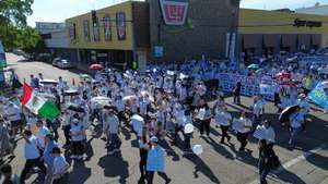epa13237662 People take part in a march for peace in Culiacan, Mexico, 13 September 2026. The demonstration comes two years after violence intensified in Sinaloa amid fighting between rival factions of the Sinaloa Cartel, which has left thousands of people dead and heightened concerns over security and disappearances.  EPA/IVAN MEDINA