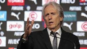 epa13102963 Portugal national football team's new head coach Jorge Jesus attends a press conference after signing a contract through 2030, in Oeiras, Portugal, 10 July 2026. Jesus will succeed Roberto Martinez as the team's head coach, following Portugal's elimination from the 2026 World Cup.  EPA/MANUEL DE ALMEIDA